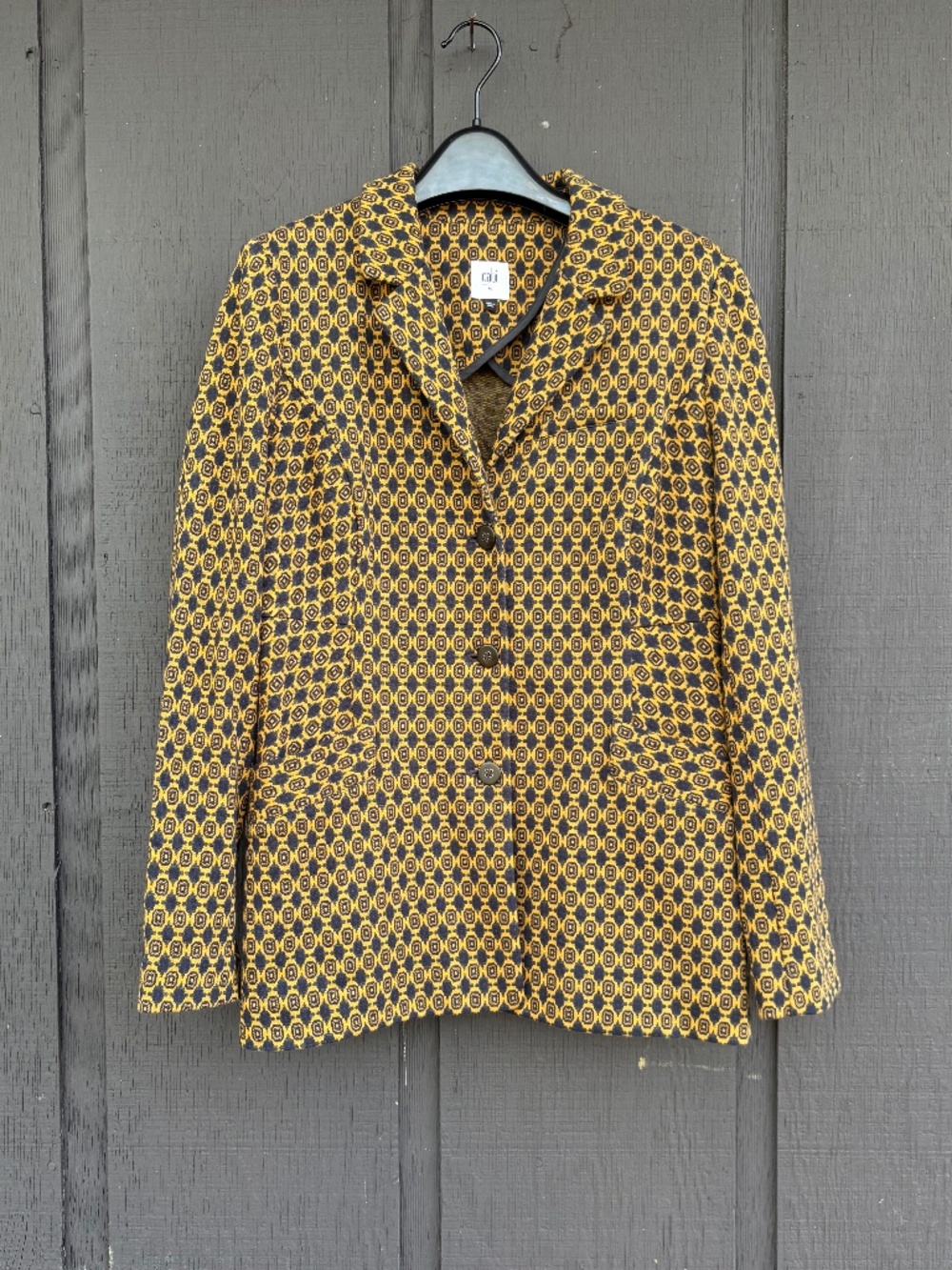 CABI Kensington Proper Standout Medallion Blazer Jacker Women’s Size Medium